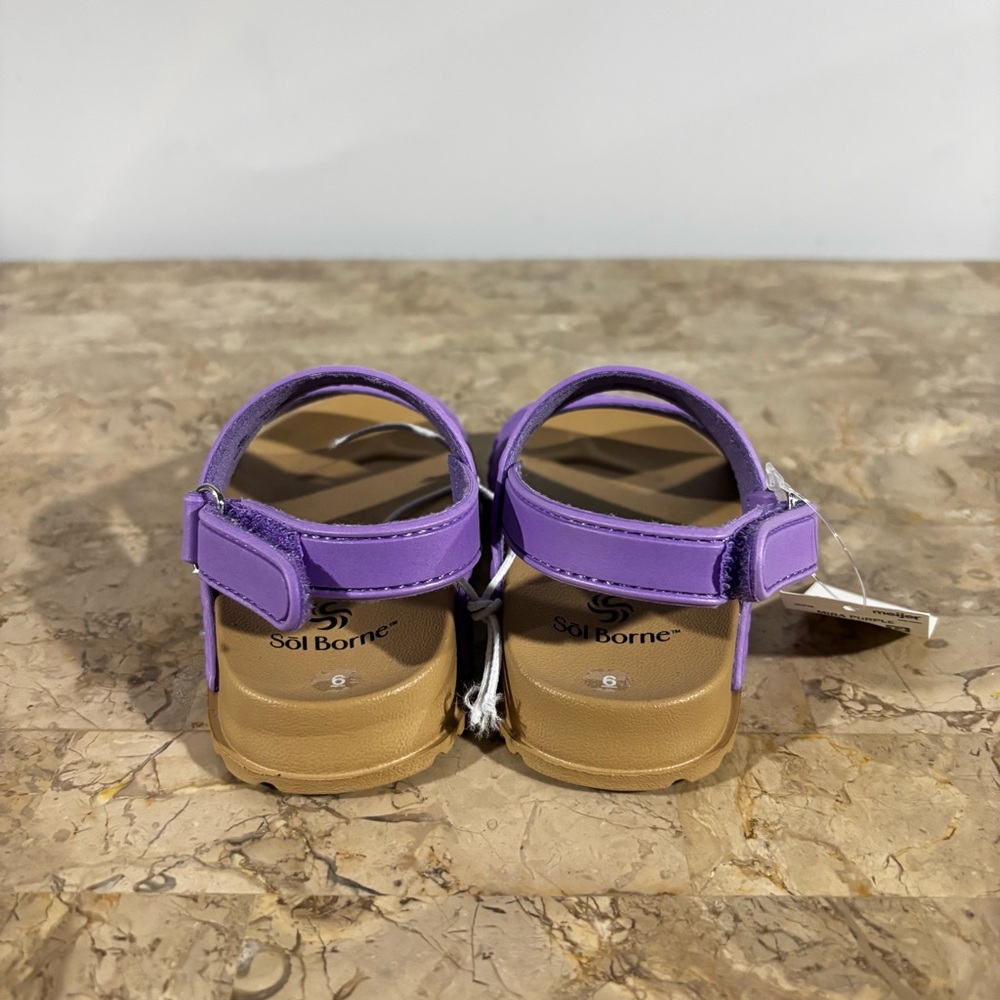 Sol Borne Toddler Girls Sandals Size 7 - Picture 2 of 6